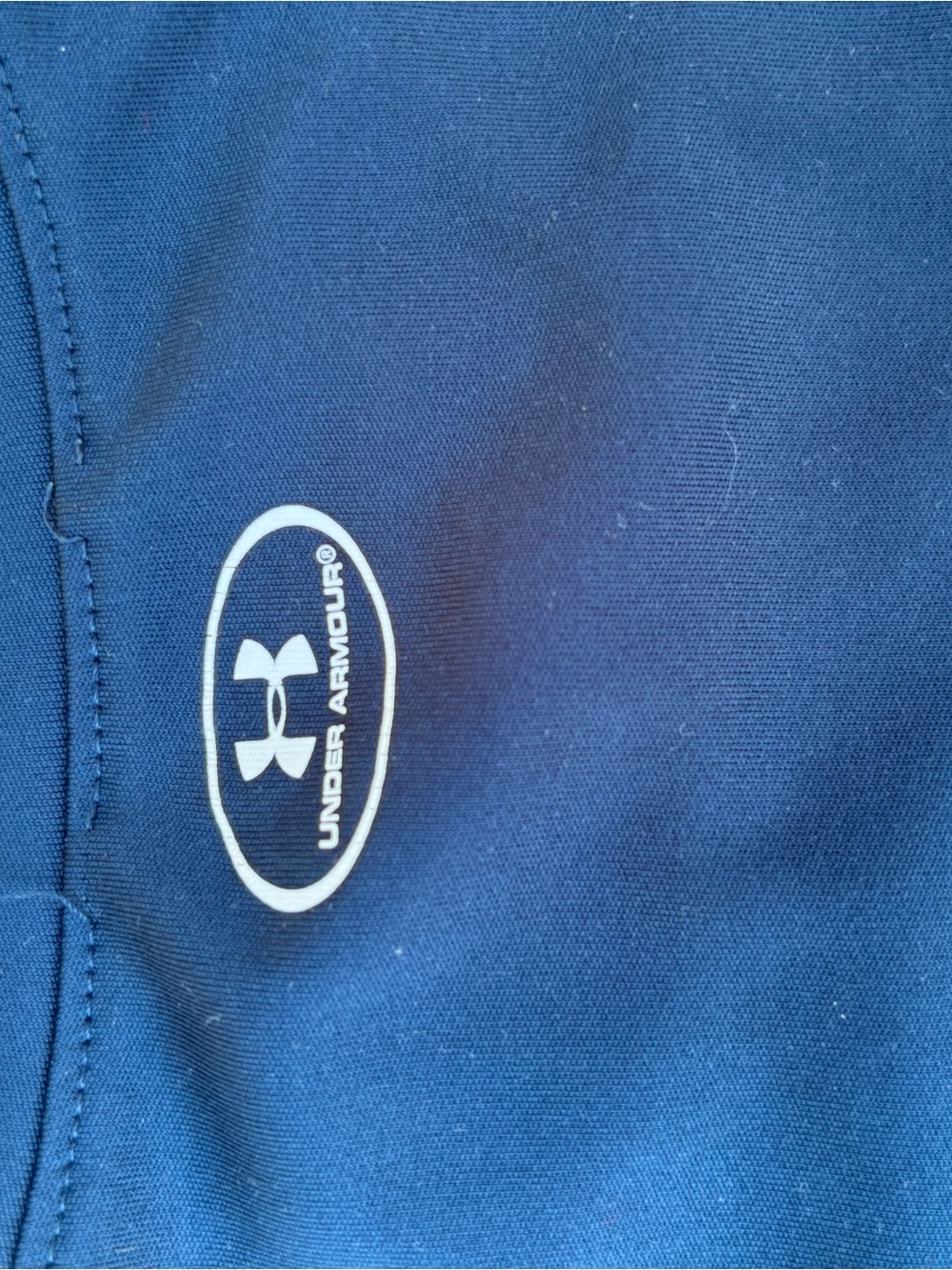 Under Armour Navy and Orange Performance Tee-Boys Size 7 - Picture 5 of 6